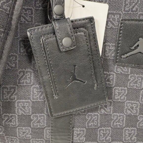 Jordan Monogram. Duffle Bag (25L). BLACK. "EXPEDITE SHIPPING" - Picture 5 of 5